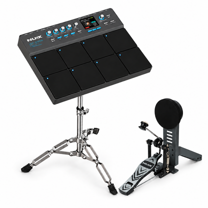 Pad De Percusión Nux Dp-2000 + Bombo + Soporte Dps-1