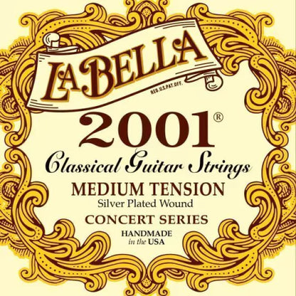 Encordado Para Guitarra Clásica La Bella 2001 Medium Tension