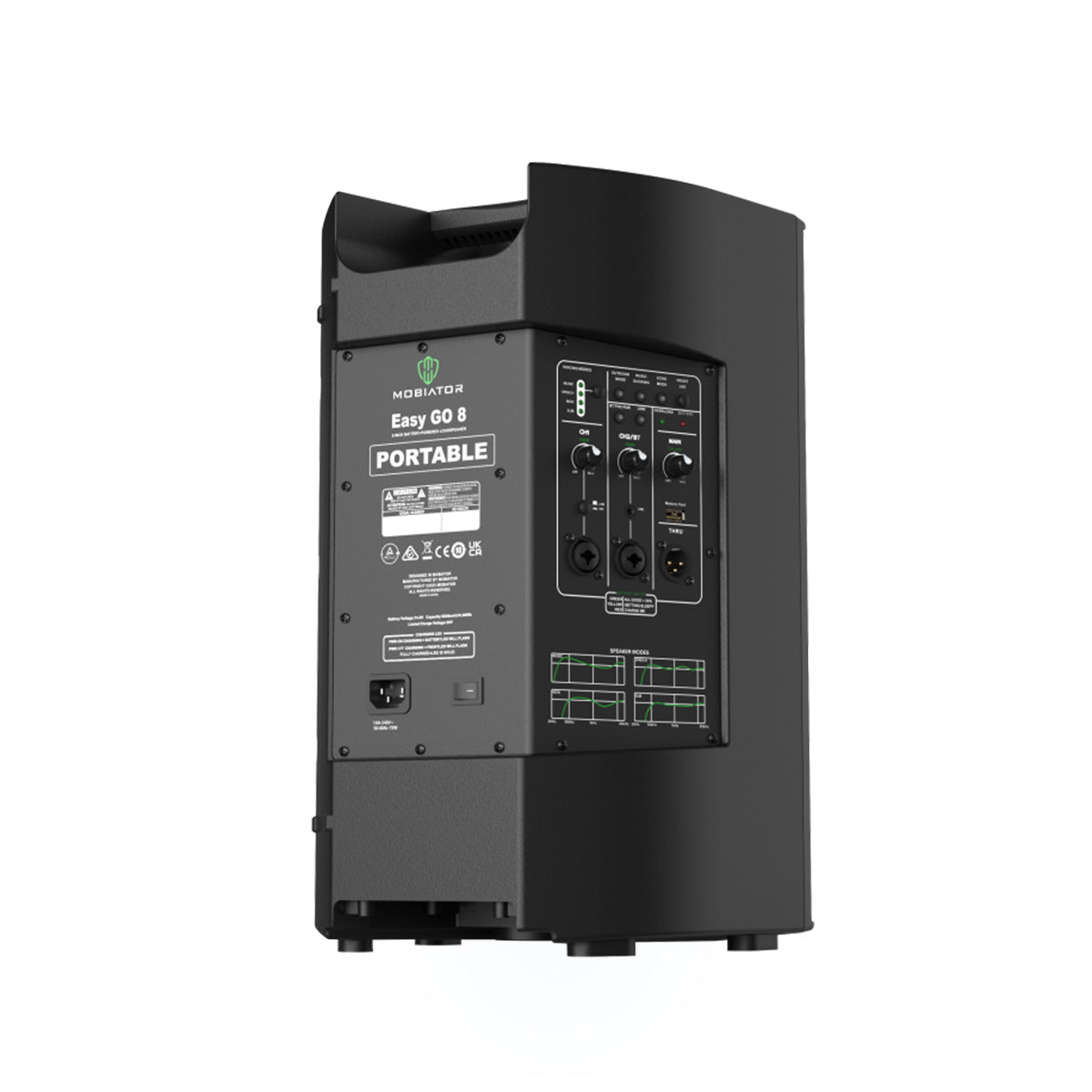 Cabina Altavoz Parlante Recargable Mobiator Easy Go 8 - 240w