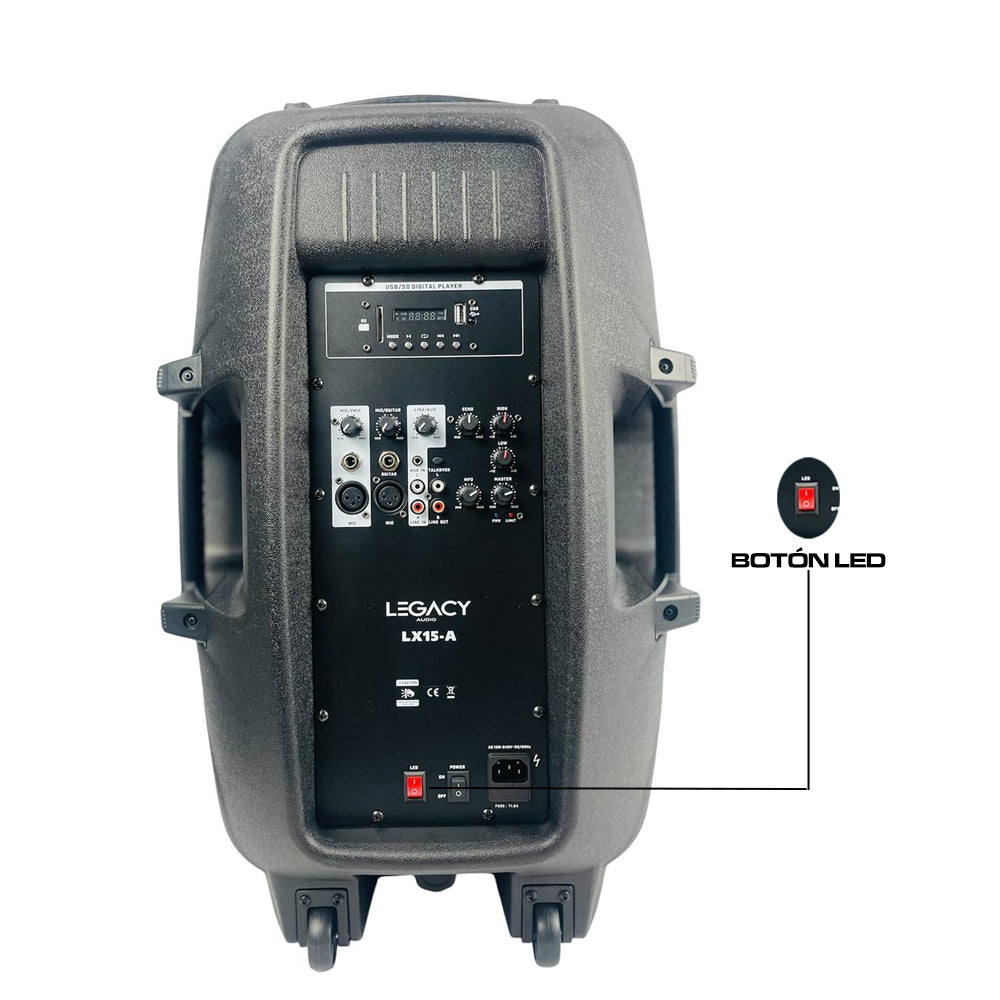 Cabina Parlante Altavoz Activa Legacy Lx15-a 450w