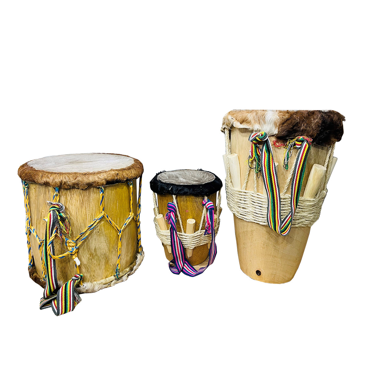 Set Tambores Alegre + Llamador + Tambora Costeña San Jacinto