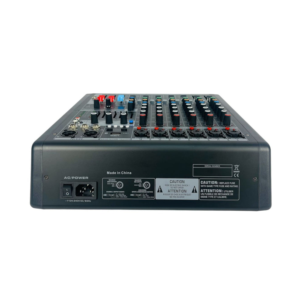 Consola Mezcladora Mixer De 8 Canales Con Efectos Aurora V8