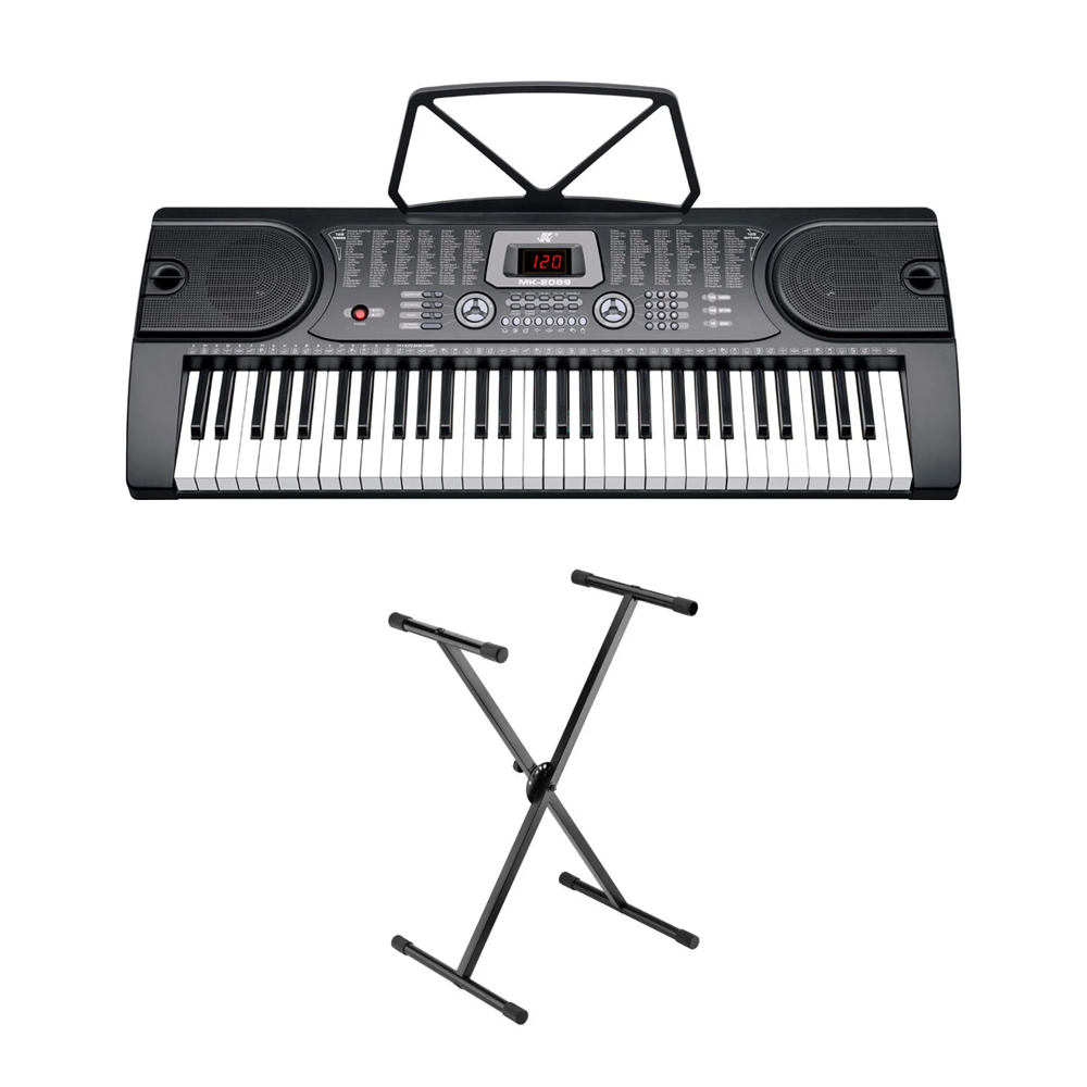 Teclado Organeta Mk2089 Under 61 Teclas Microfono Adaptador