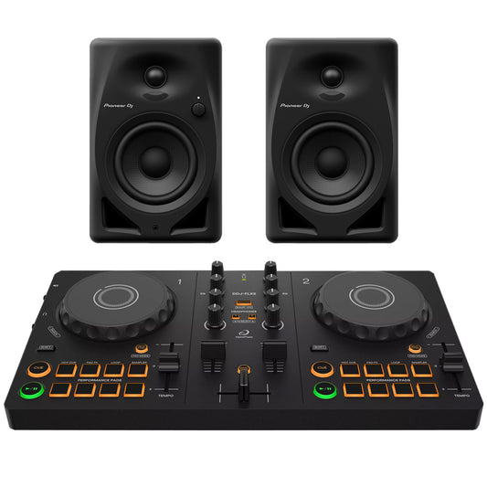 Controlador Consola Ddj-flx2 Dj Pioneer Alphatheta + Monitores Dm-40d