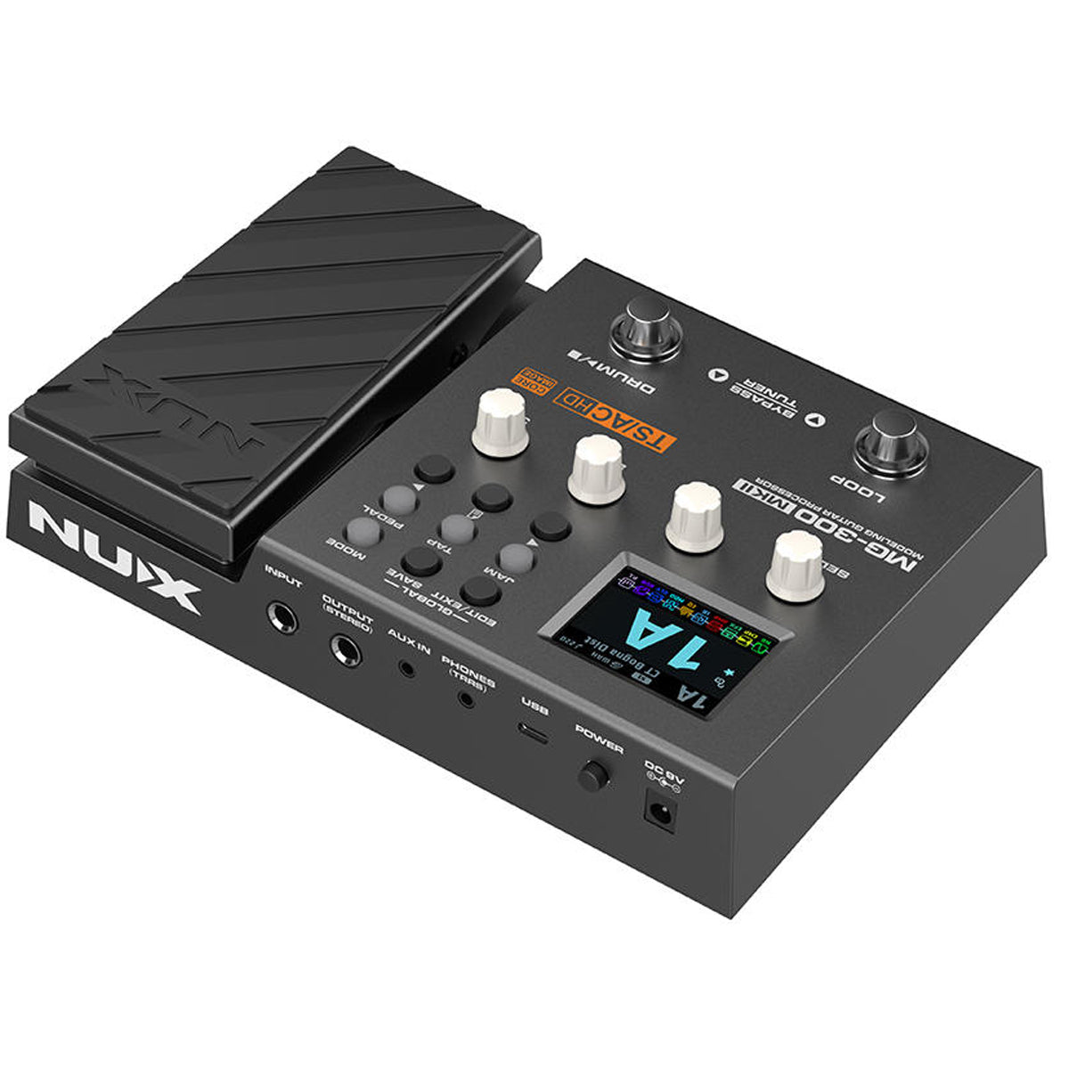 Pedalera Multi-efectos Para Guitarra Eléctrica Nux Mg-300 MKII