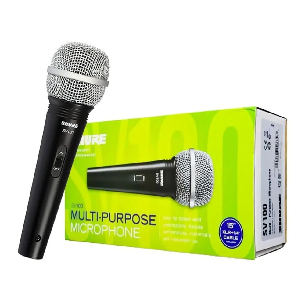 Microfono Shure Sv100 Estudio De Mano Original + Cable