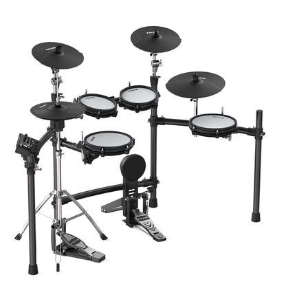 Batería Eléctrica Nux Dm-310h Pads Malla + Pedal Doble + Silla