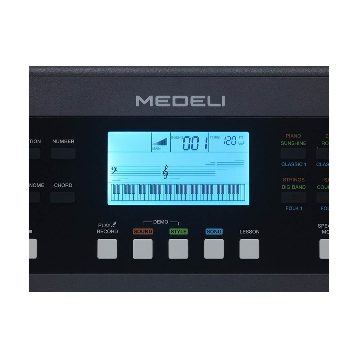Teclado Electrónico Mk61 Medeli De 61 Teclas