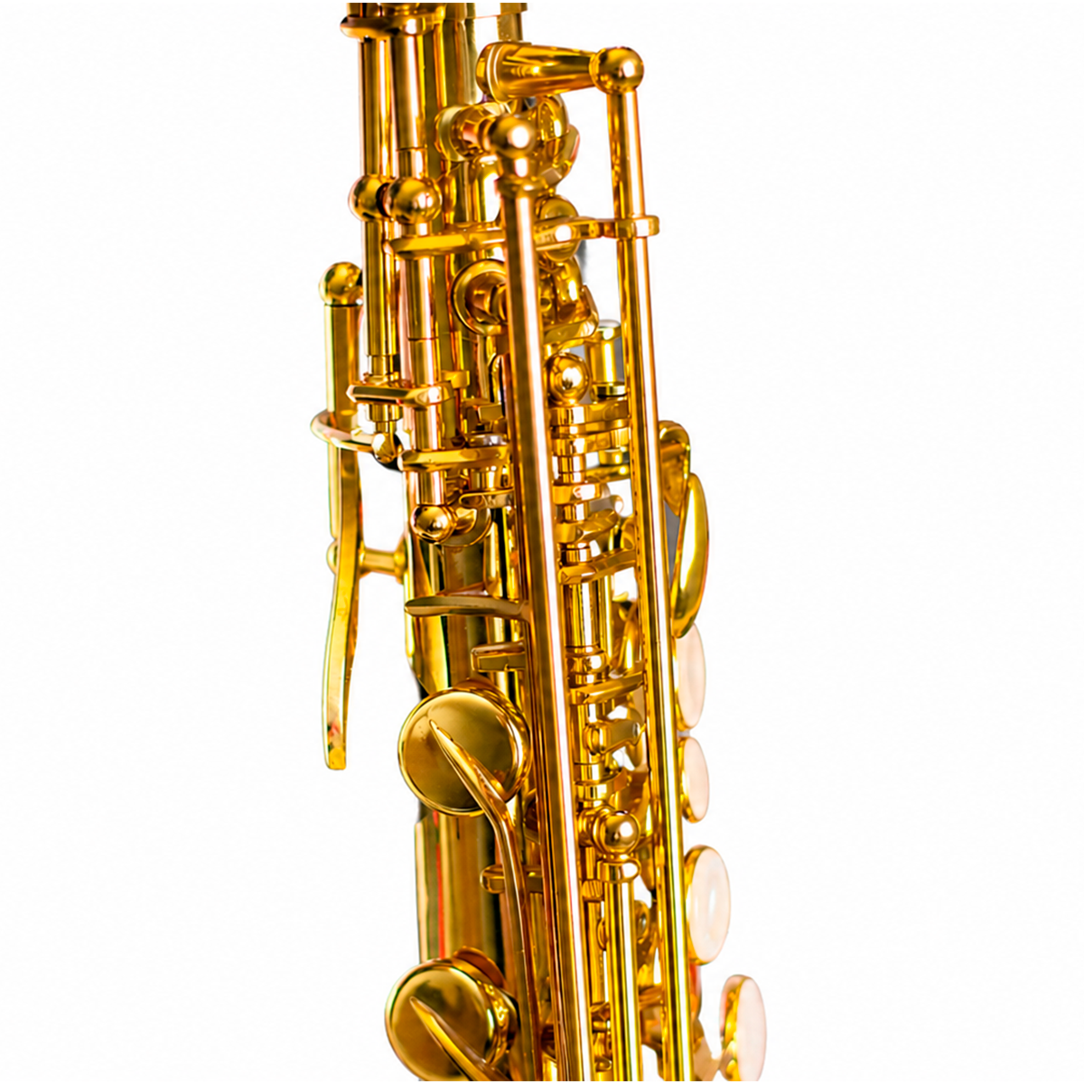 SAXOFÓN SOPRANO Bb CURVO DORADO