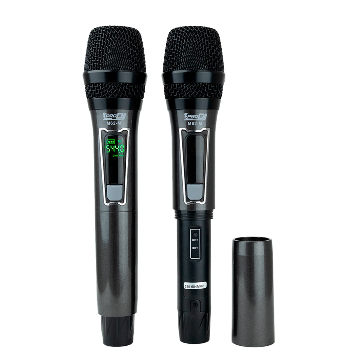 Micrófono Inhalámbrico Doble Pro Dj M62-m