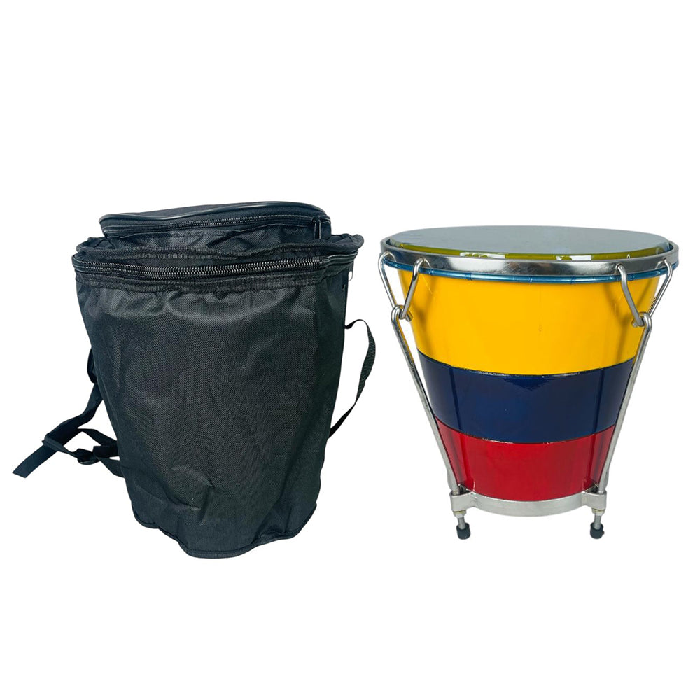 Caja Vallenata En Madera + Estuche