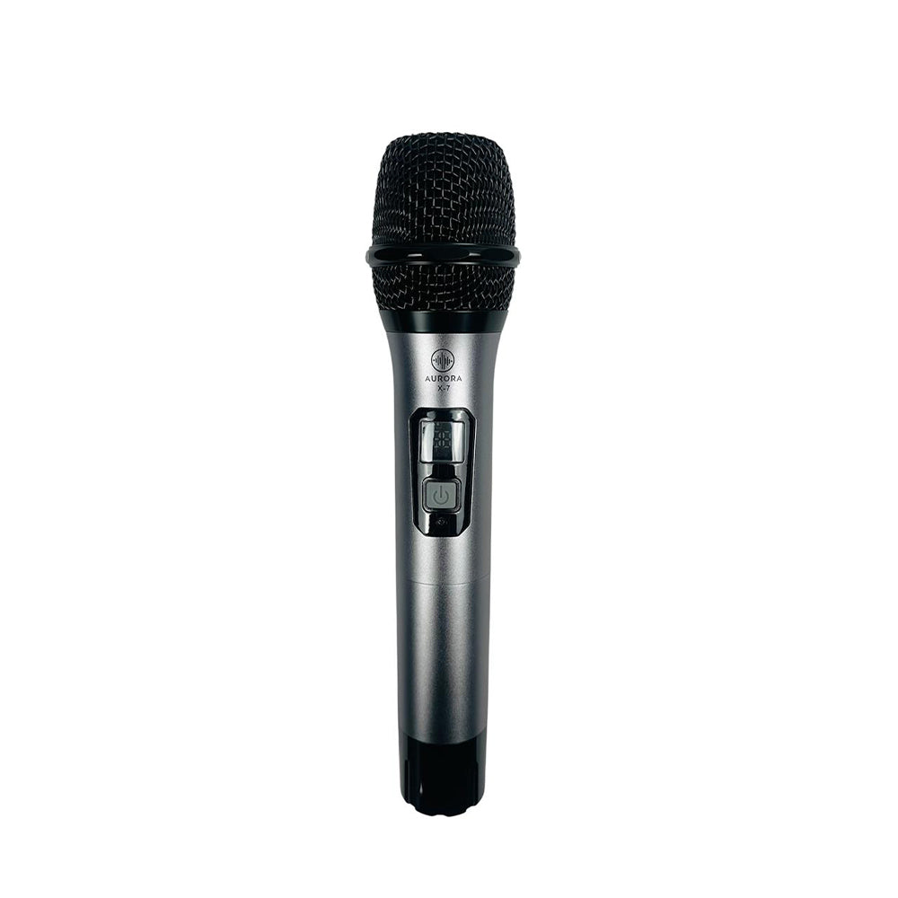 Micrófono Uhf Inalámbrico Doble De Mano Aurora X-7
