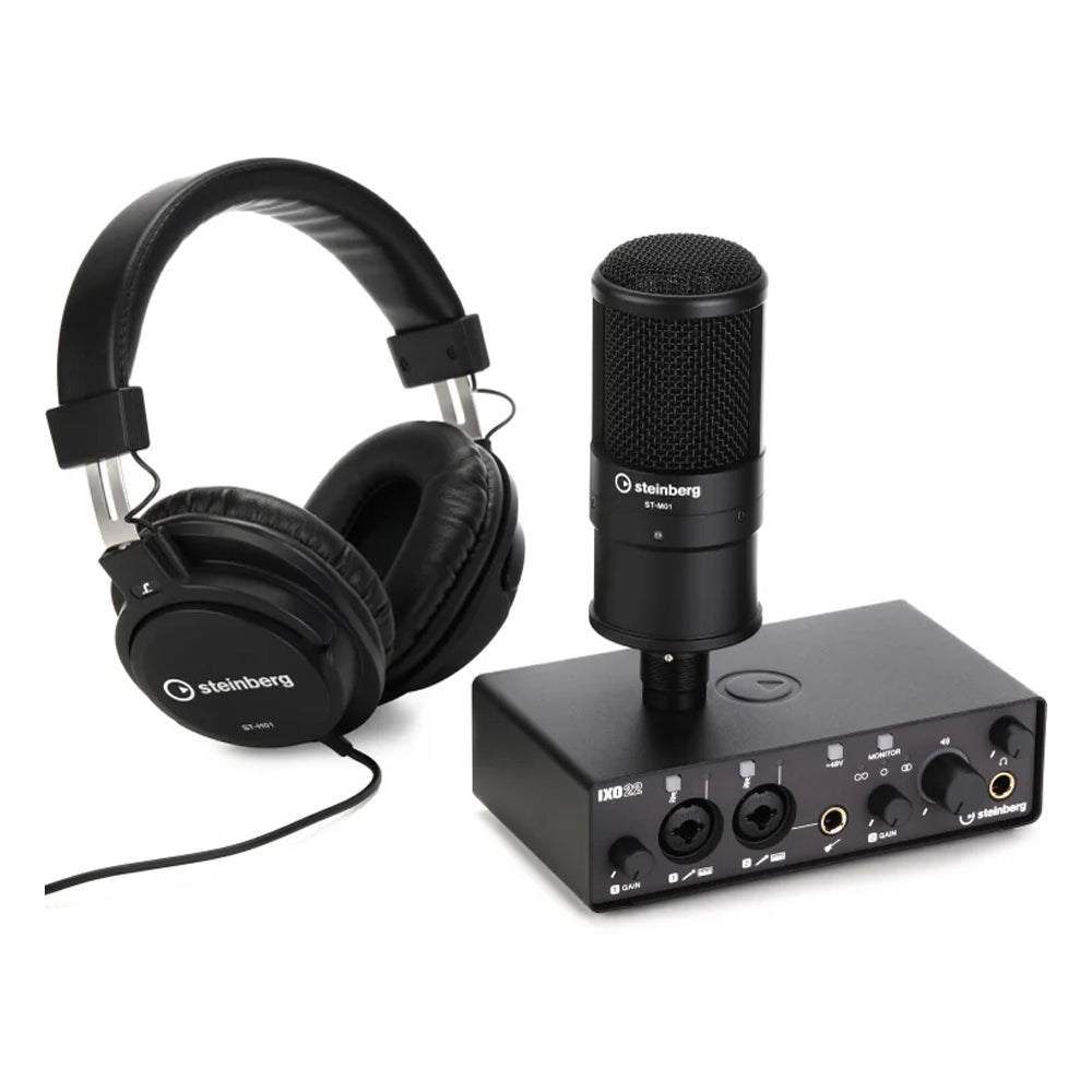 Pack Combo Interfaz De Grabación De Audio Steinberg Ixo22b