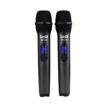 Micrófono Inalámbrico Doble De Mano Pro Dj Uhf-112m