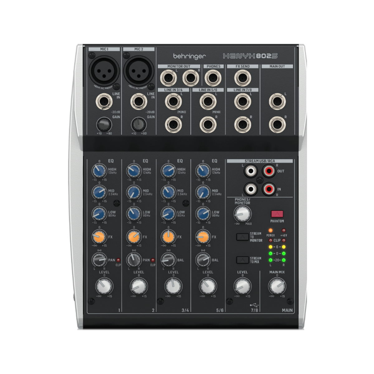 Consola Mezclador Mixer Behringer 802s Xenyx Con Interfaz