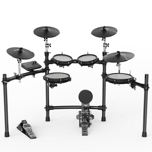 Bateria Eléctrica Nux Dm-310 Pads Malla Bombo Independiente