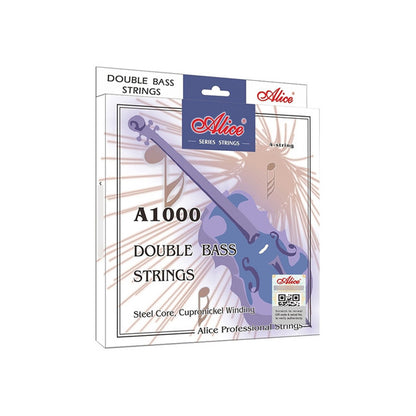 Juego Alice A1000 3/4 Encordado De 4 Cuerdas Contrabajo