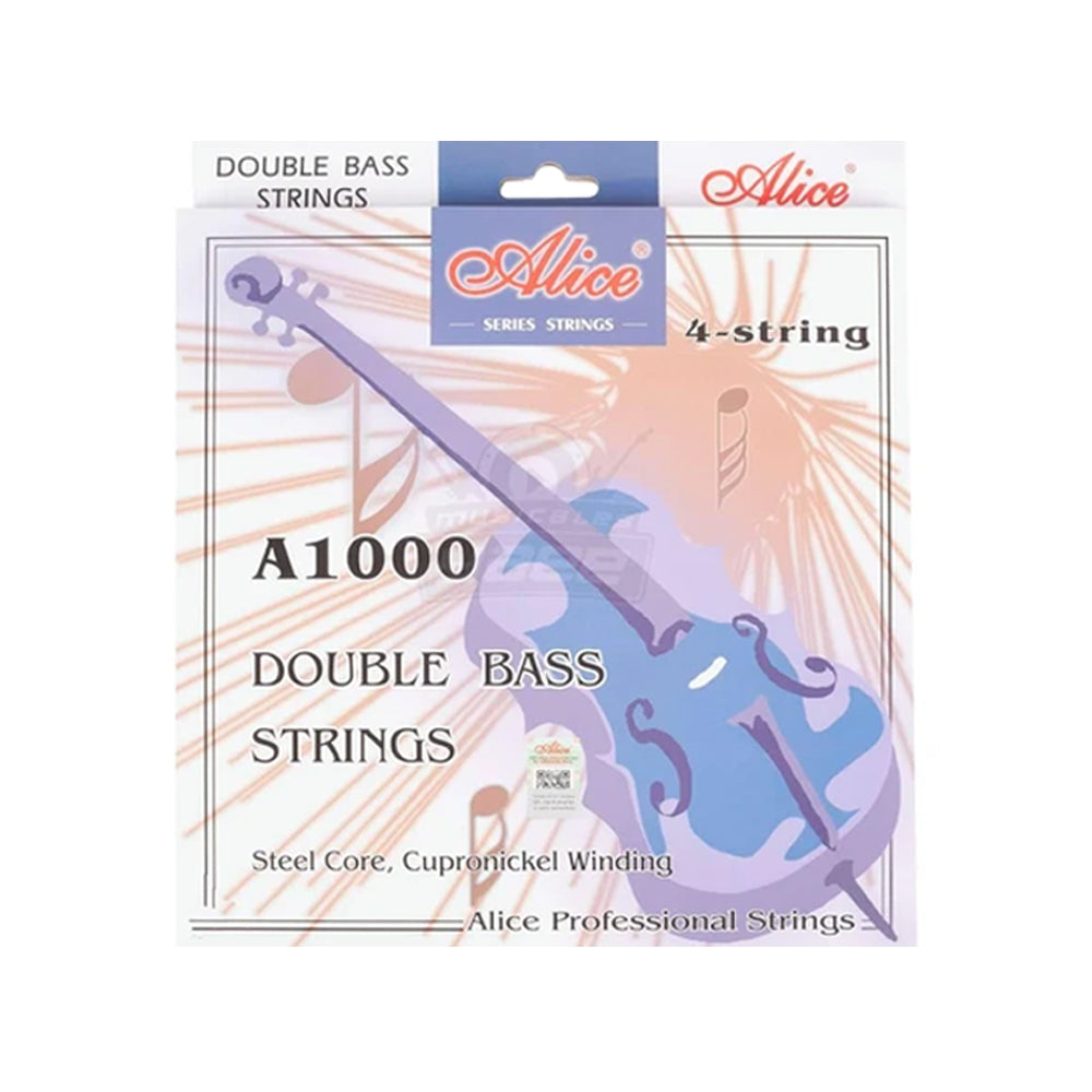 Juego Alice A1000 3/4 Encordado De 4 Cuerdas Contrabajo