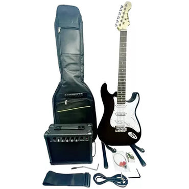Kit Guitarra Eléctrica Amplificador 15w + Accesorios