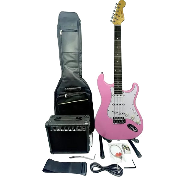 Kit Guitarra Eléctrica Amplificador 15w + Accesorios