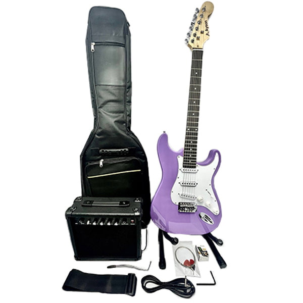Kit Guitarra Eléctrica Amplificador 15w + Accesorios