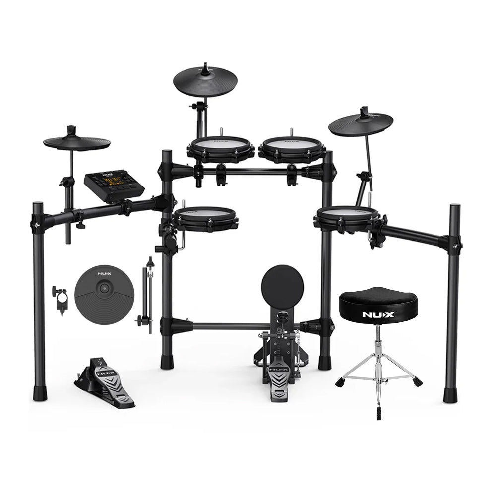 Bateria Electrónica Dm-210 + Platillo Nux + Silla Nux Ndt-03