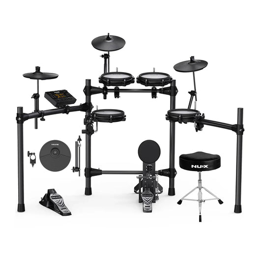 Bateria Electrónica Dm-210 + Platillo Nux + Silla Nux Ndt-03