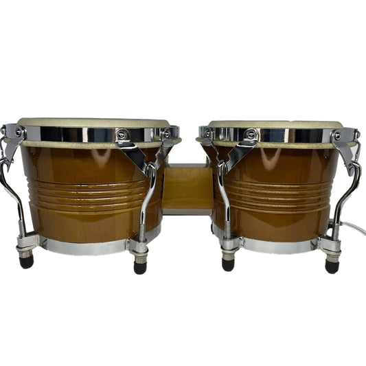 Bongos En  Madera De 7.5 Y 8.5 Color Natural