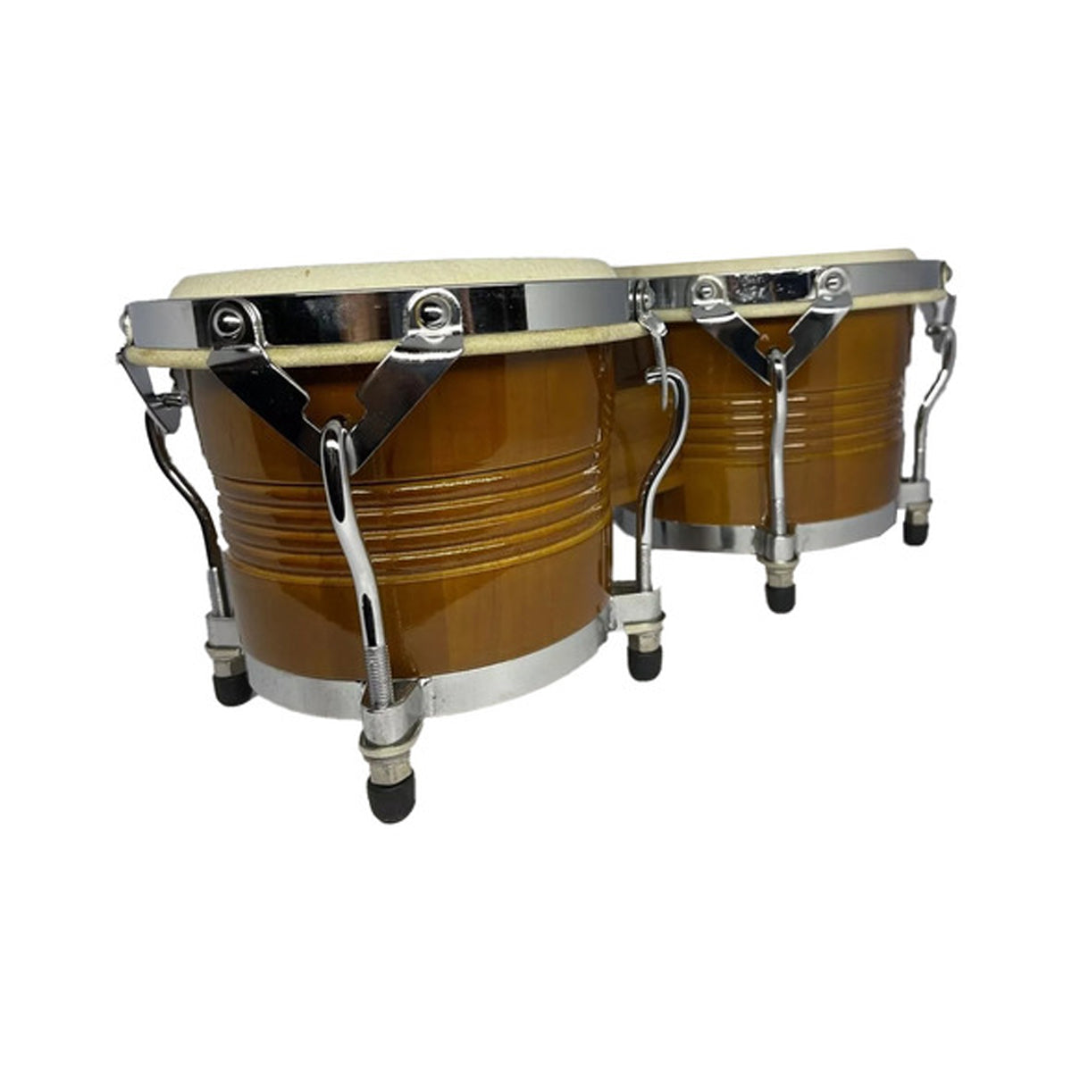 Bongos En  Madera De 7.5 Y 8.5 Color Natural