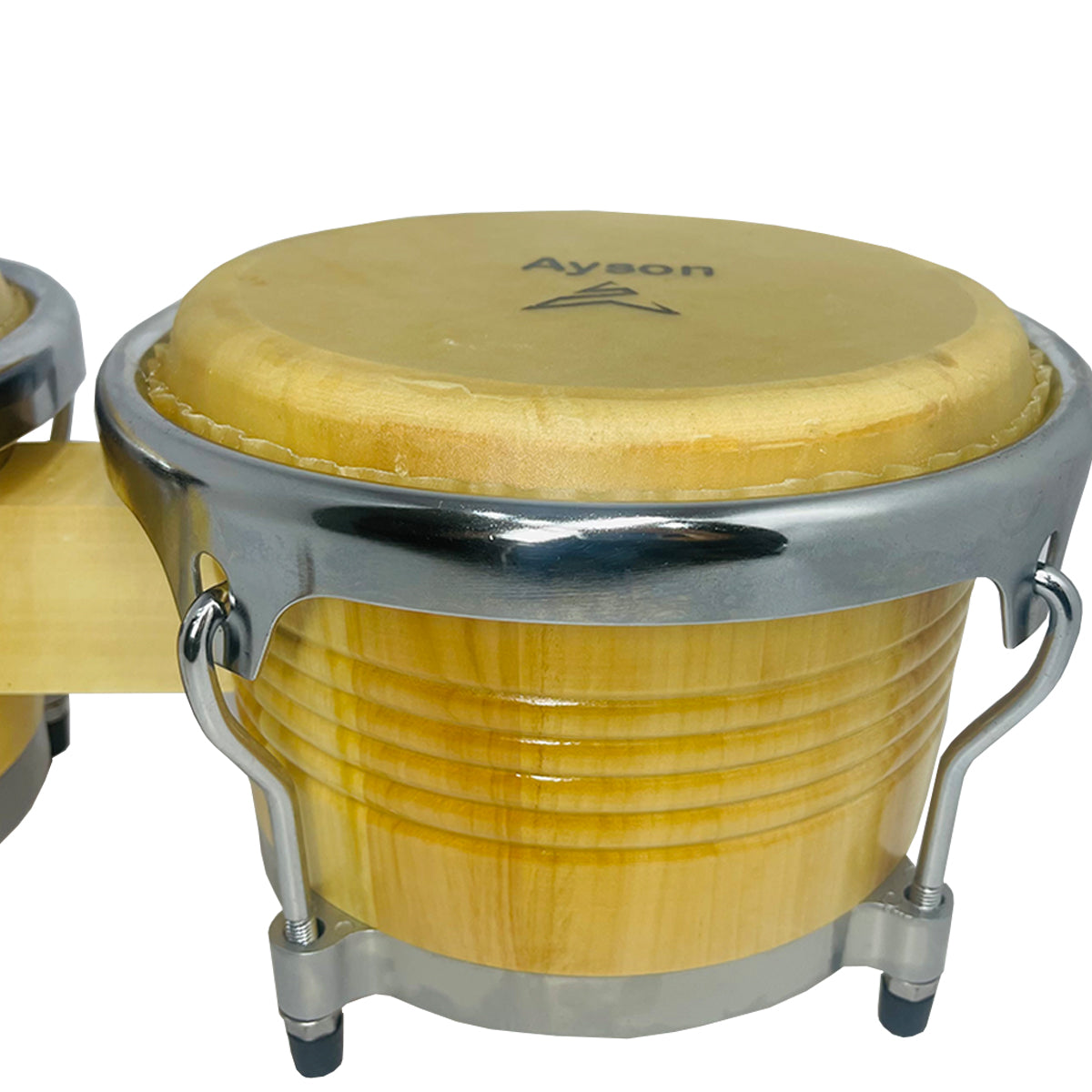 Bongos En  Madera De 7.5 Y 8.5 Color Natural