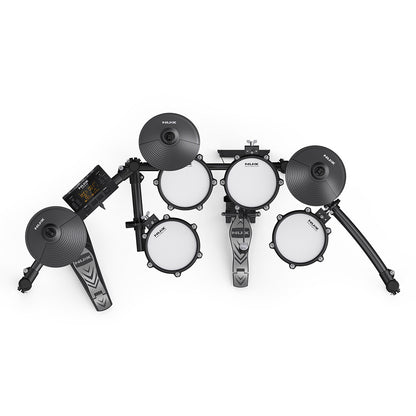 Batería Eléctrica Nux Dm210 Pads Malla + Pedal Doble + Silla