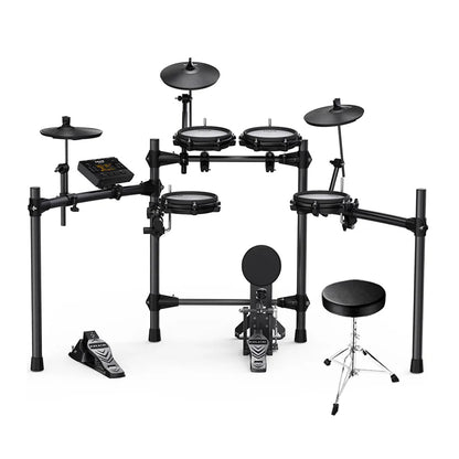 Batería Eléctrica Nux Dm-210 Pads Malla Bombo + Silla