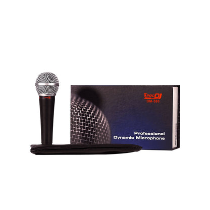 Micrófono Prodj Dm580 Dinámico Unidireccional Cable Estuche