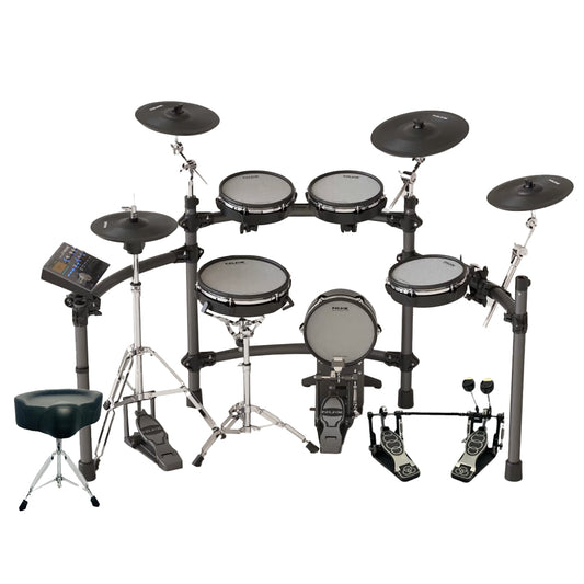 Batería Electrónica Digital Nux Dm-8 + Silla + Pedal Doble