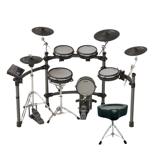 Batería Electrónica Digital Nux Dm-8 + Silla De Galope