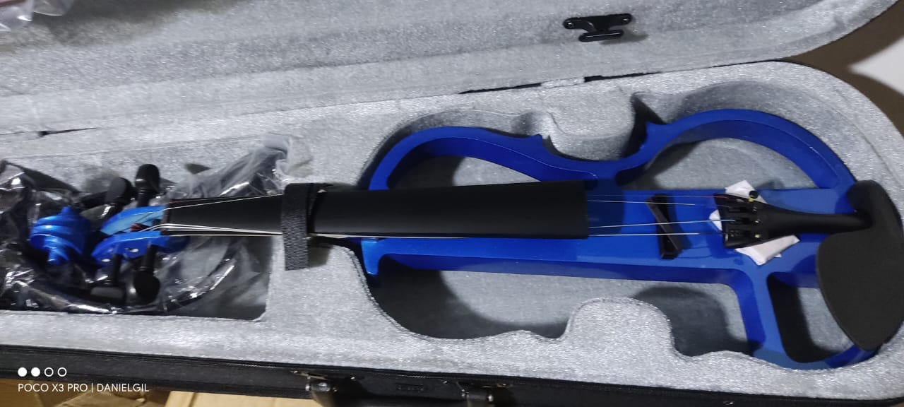 Violín Eléctrico 4/4 Arco + Audífonos + Cable + Colofonia