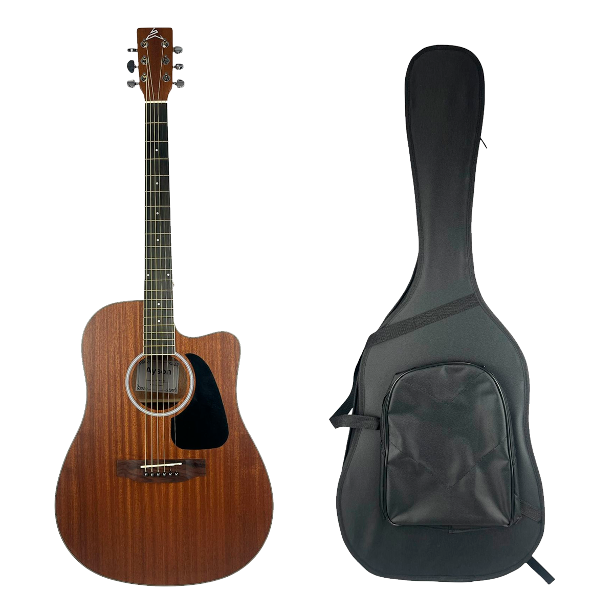 GUITARRA ACUSTICA FOLK MATILDA  AC4115+ ESTUCHE SEMIDURO - AYSON