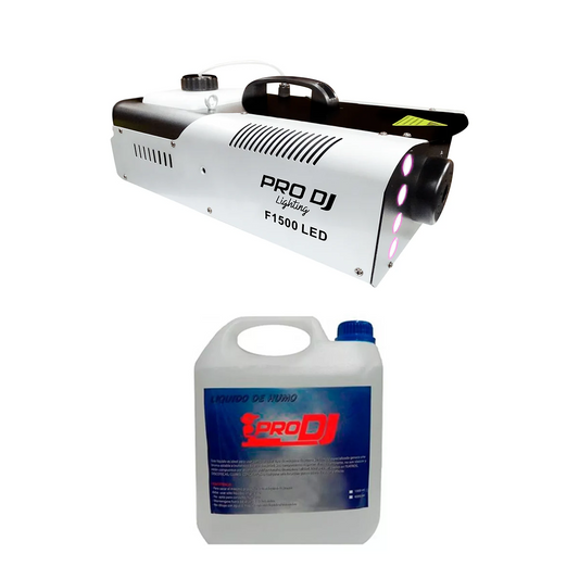 Cámara De Humo Pro Dj - F1500 Led + Galón De Líquido
