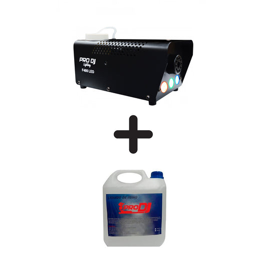 Cámara De Humo Pro Dj F400 Led De 400w + Galón Líquido Humo