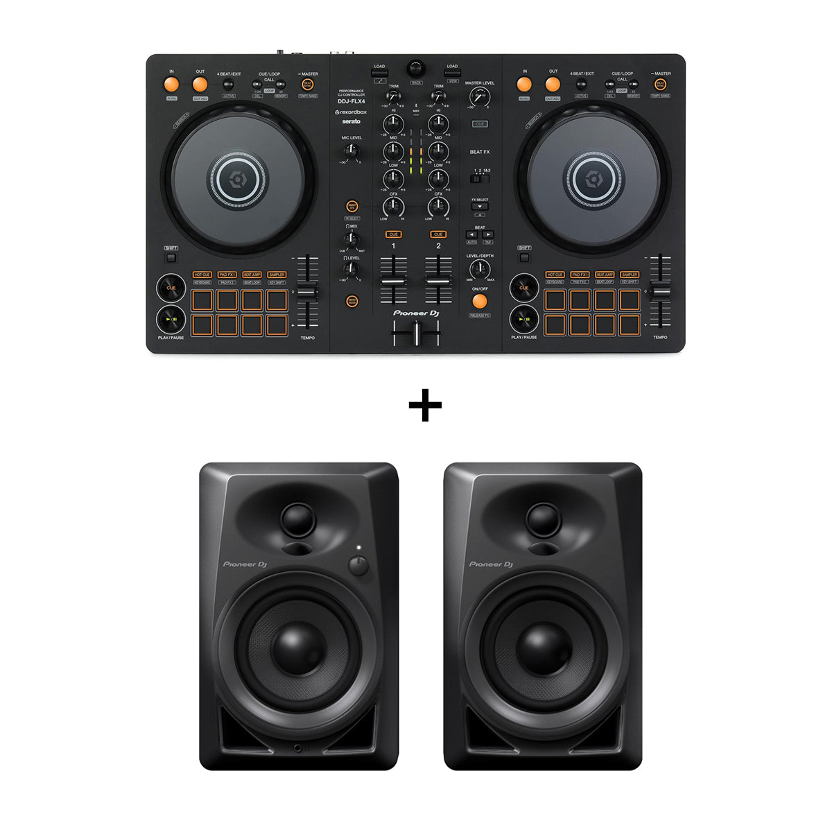 Controlador Dj Pioneer Ddj-flx4 + Monitores Pioneer Dm-40