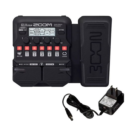 Procesador De Efecto Zoom G1xfour Negro + Adaptador Original