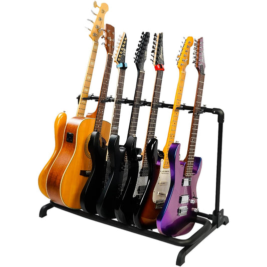Soporte Base Guitto Ggs-11 Para 7 Guitarras - Bajo Eléctrico