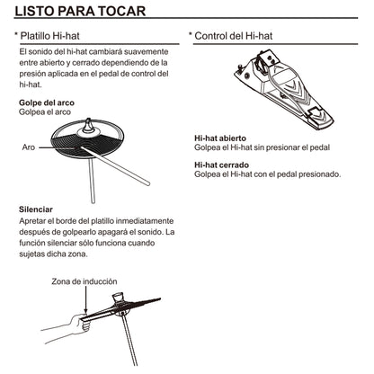 Pedal Charles - Hit Hat Para Batería Nux Dm-210