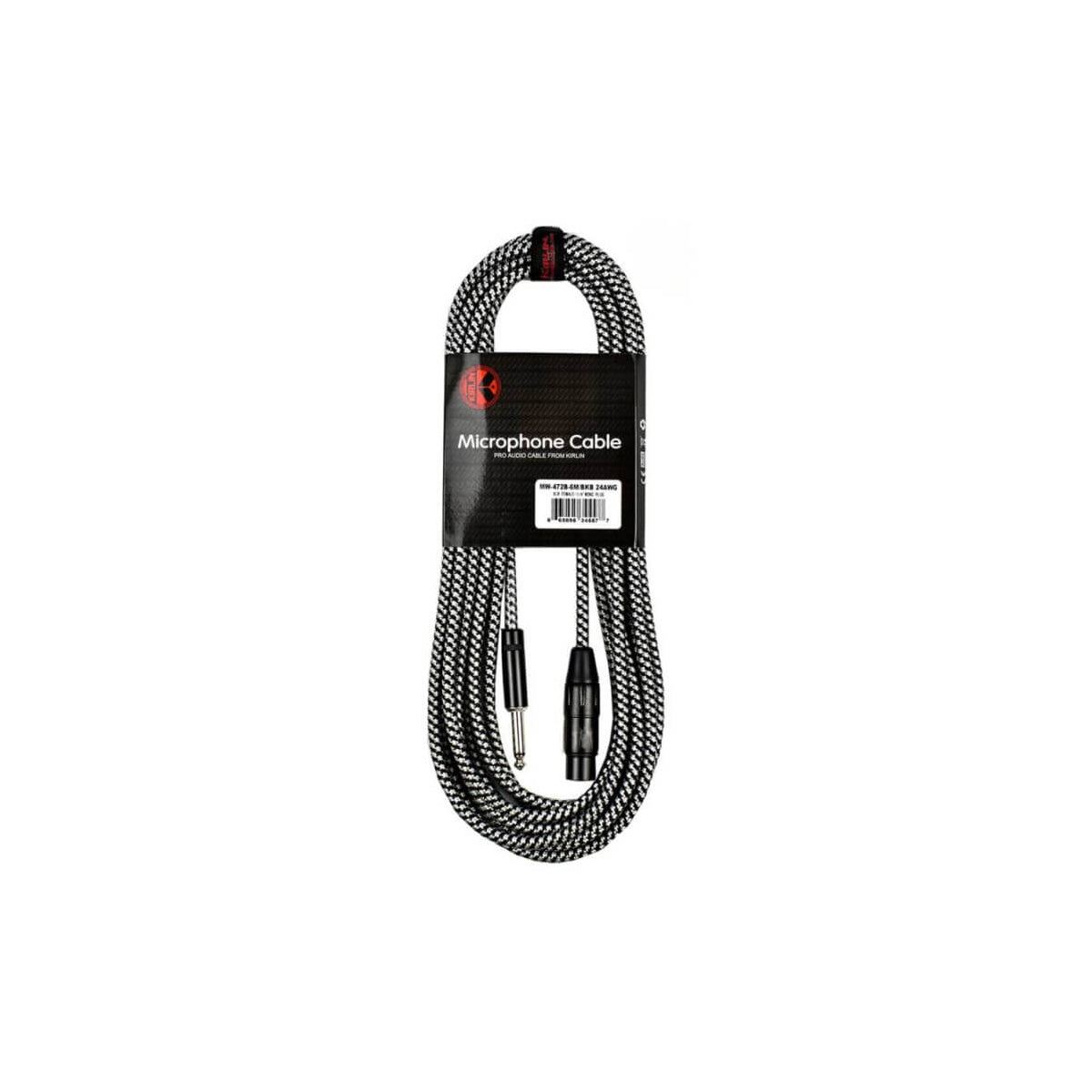 Cable De Micrófono Kirlin Mw-470 Bkb Xlr Macho - Xlr Hembra 10 M