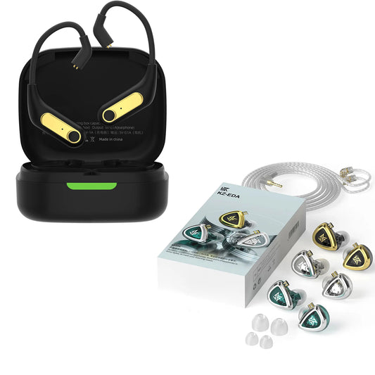 Audifonos Monitores In Ear Kz Set Eda X3 + Sistema Kz Az15
