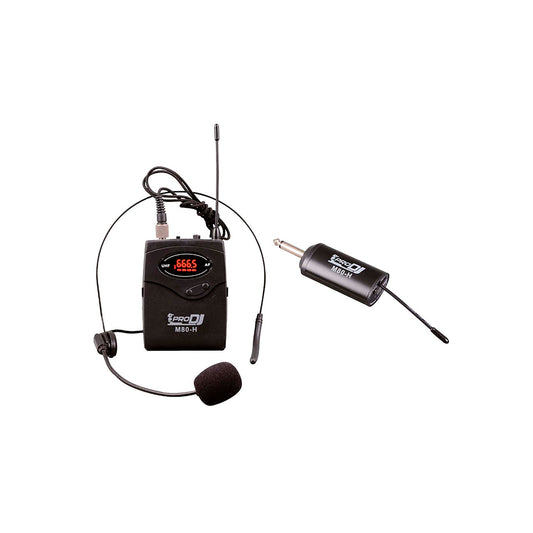 Micrófono Inalámbrico De Solapa Pro Dj M80-h