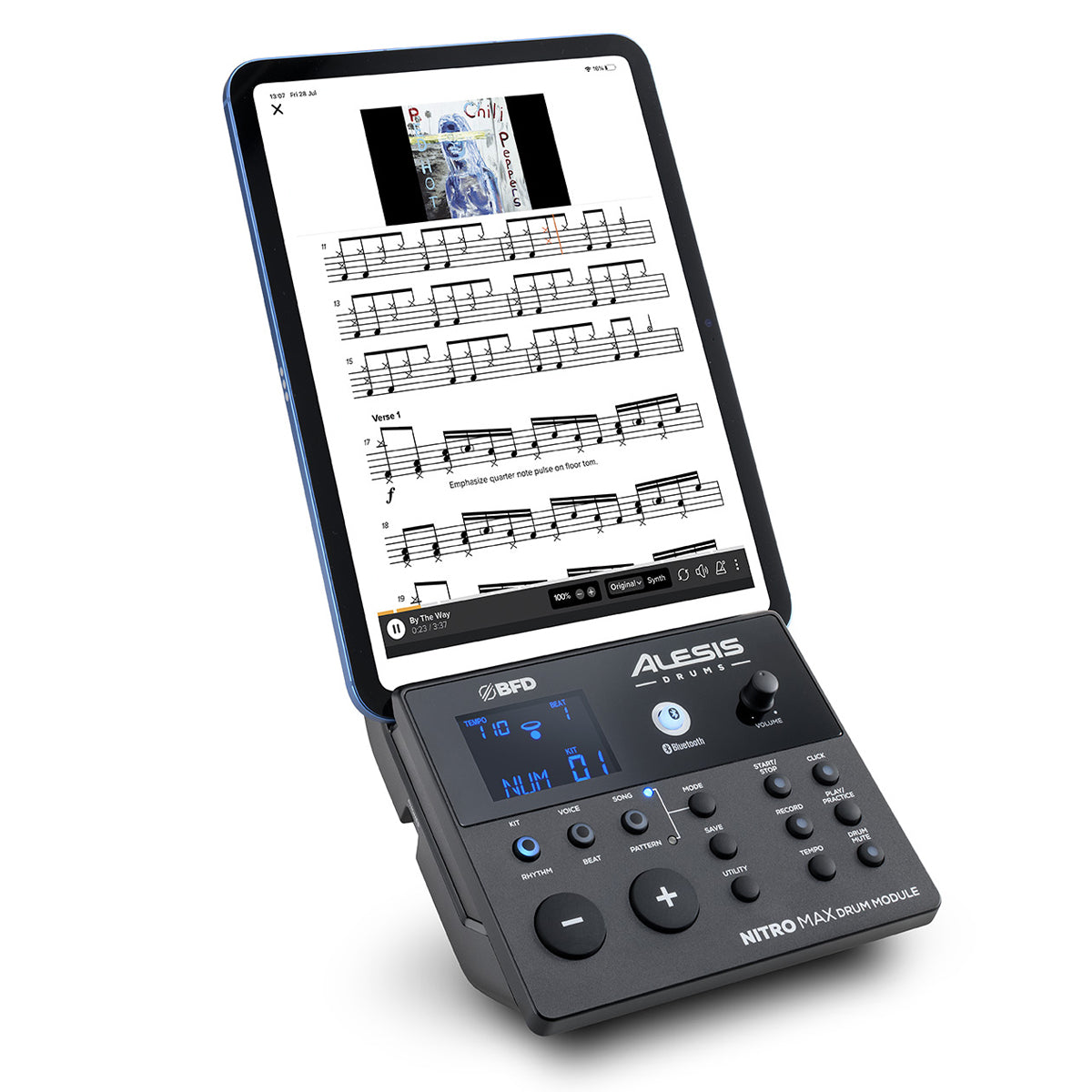 Batería Eléctrica Alesis Nitro Maxkitxus + Silla + Audífonos