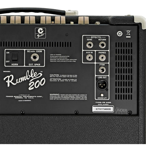 Amplificador Fender Bajo Rumble 200 V3 - 120v