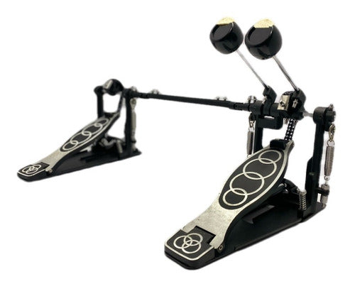 Batería Eléctrica Nux Dm-210 Pads Malla Bombo + Pedal Doble