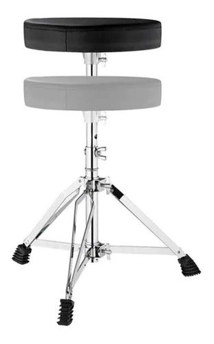 Batería Eléctrica Nux Dm210 Pads Malla + Pedal Doble + Silla